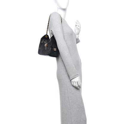 Chanel Caviar Quilted Mini Chanel 25 Handbag Black 2 of 11