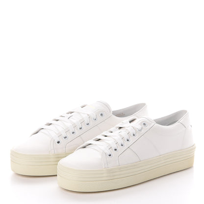 Saint Laurent Calfskin Court Classic Sneakers 40 Off White 3 of 8
