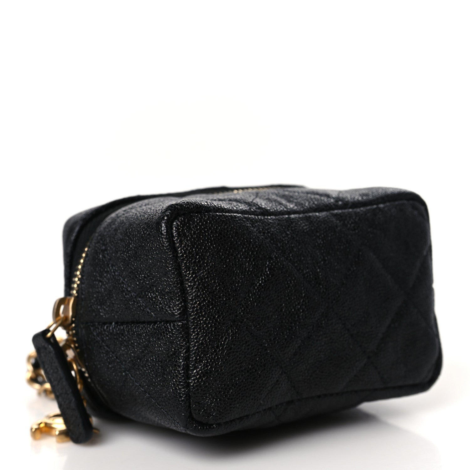 Chanel Caviar Quilted Mini Top Handle Vanity With Chain Black 4 of 10
