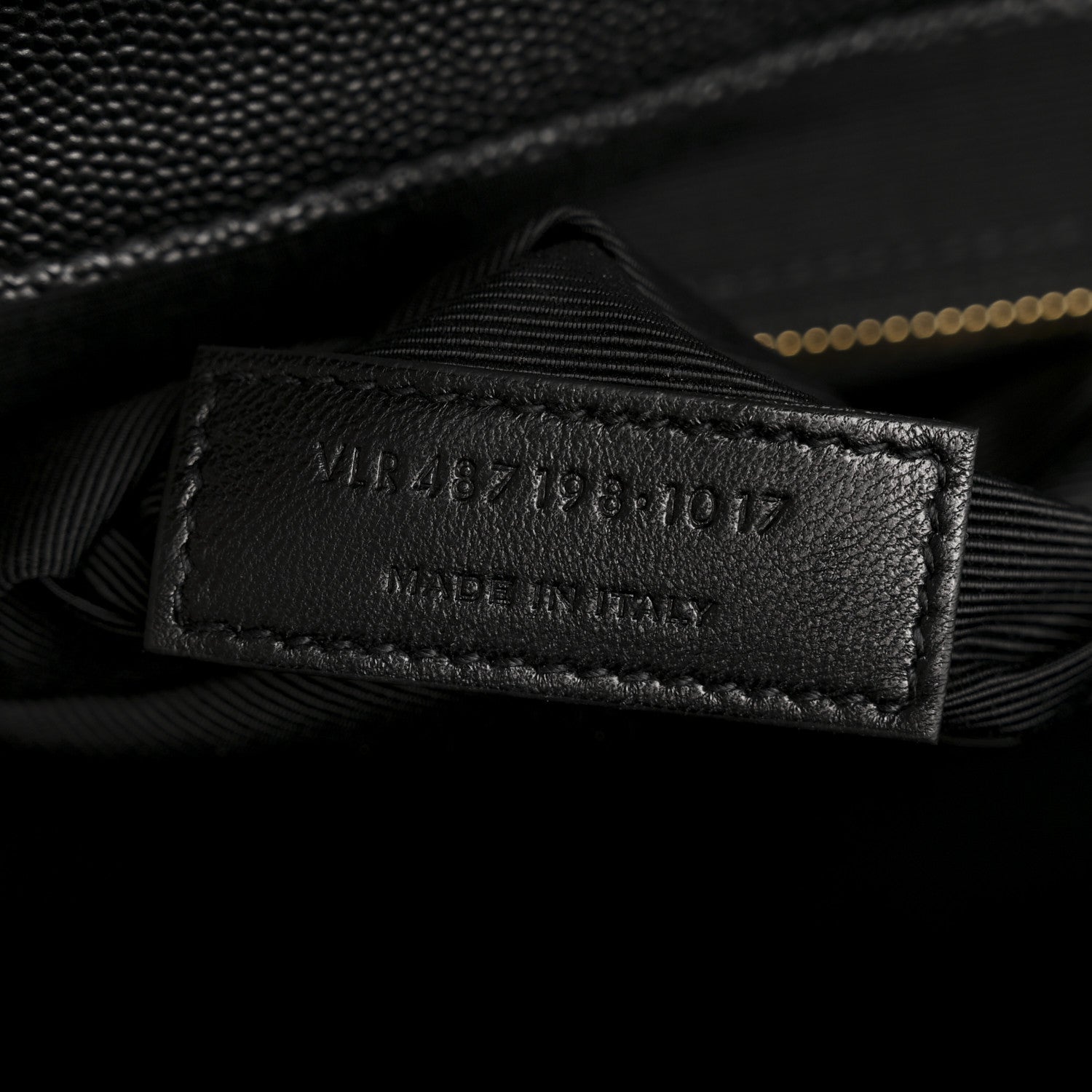 Saint Laurent Grain De Poudre Matelasse Chevron Large Monogram Satchel Black 7 of 11