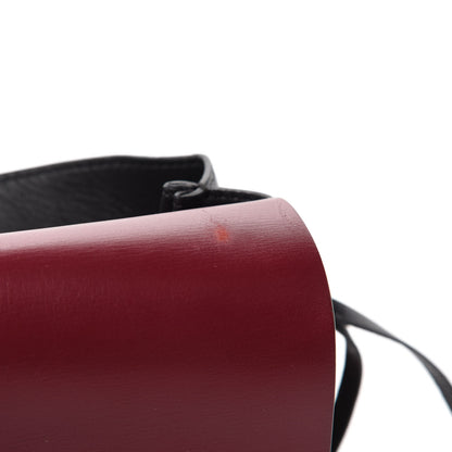 Valentino Garavani Smooth Calfskin Medium Vring Shoulder Bag Rouge Pur Cerise Black 9 of 11