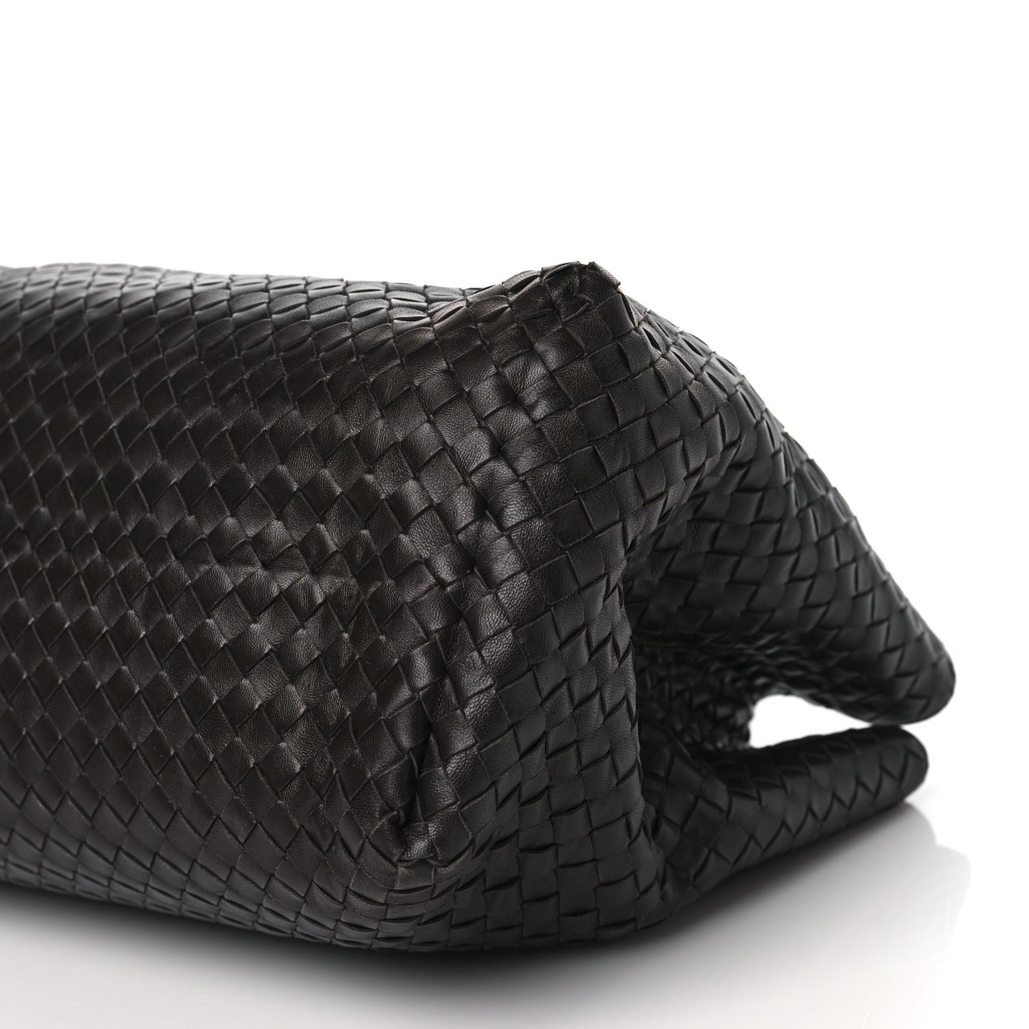 Nappa Intrecciato Large Classic Chain Strap Tote Ebano
