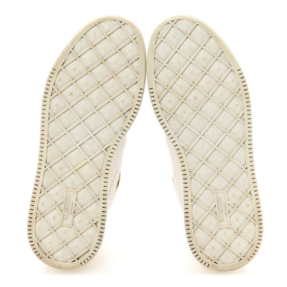 Valentino Garavani Calfskin Roman Stud Sneakers 37.5 White Gold 6 of 9