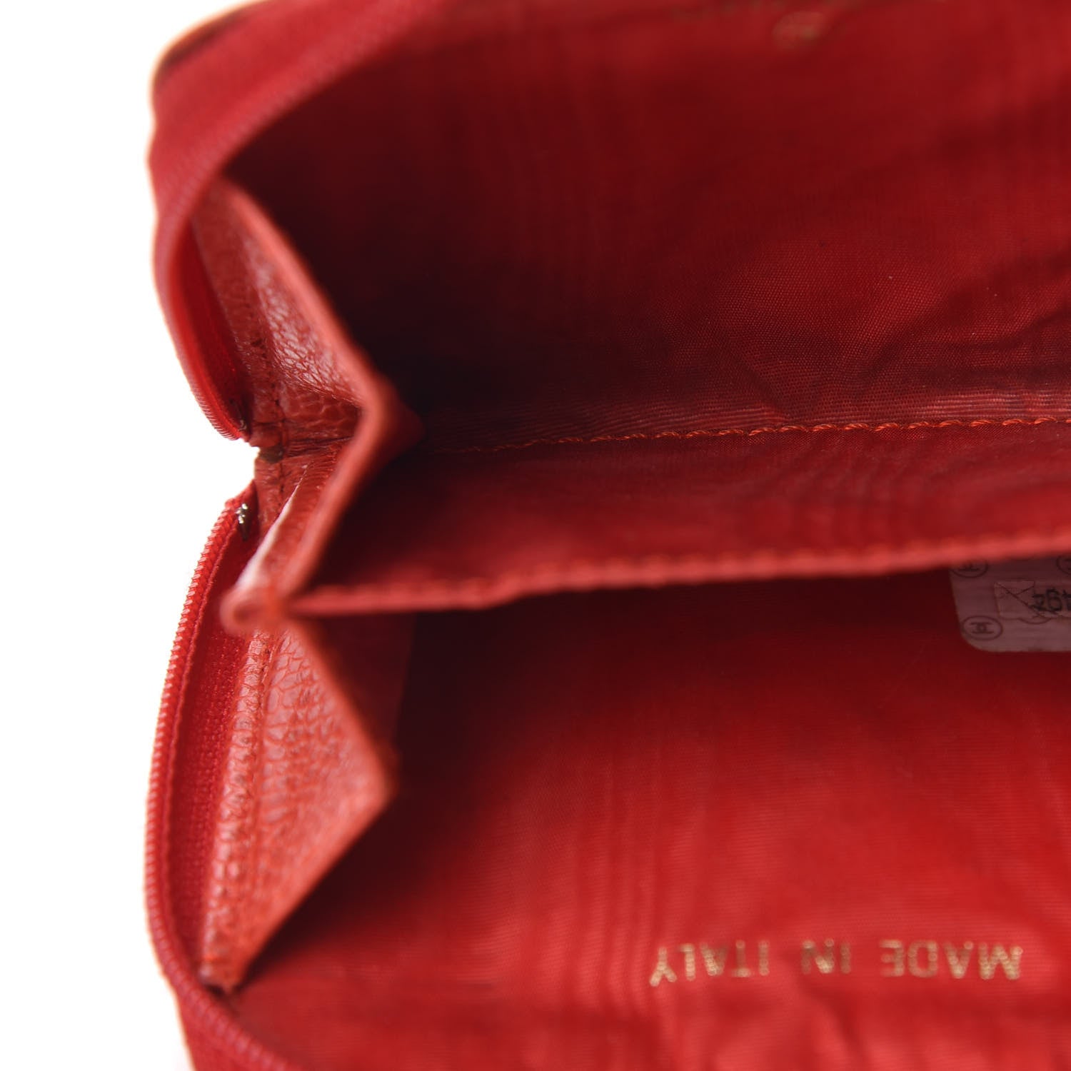 Chanel Caviar Timeless CC Zip Around Coin Purse Red 4 of 9