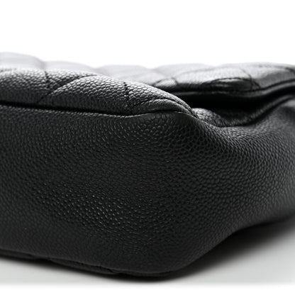 Chanel Caviar Quilted Jumbo Easy Flap Black 10 of 12