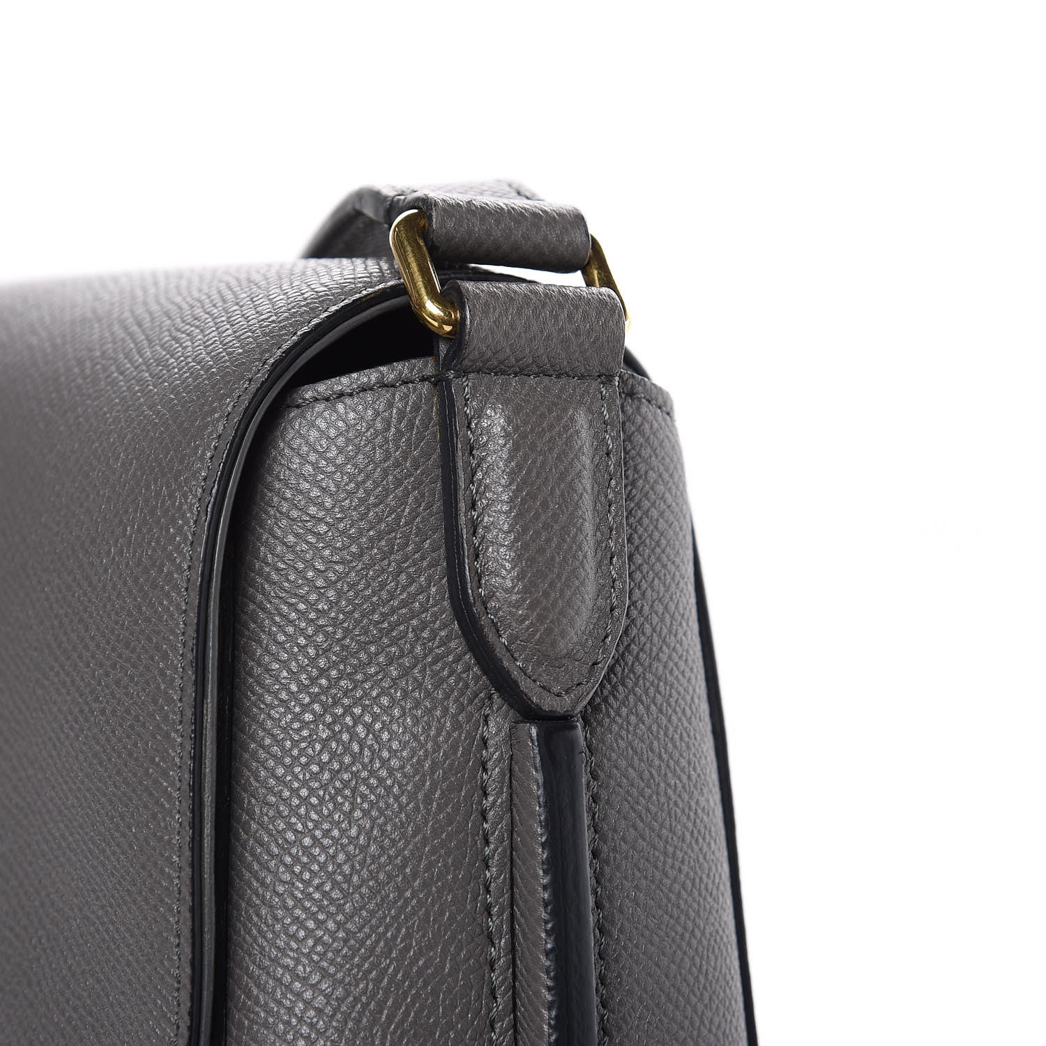 Celine Grained Calfskin Medium Trotteur Light Anthracite 8 of 8