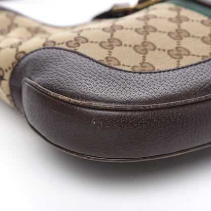 Gucci Monogram Web Jackie O Hobo Dark Brown 8 of 12