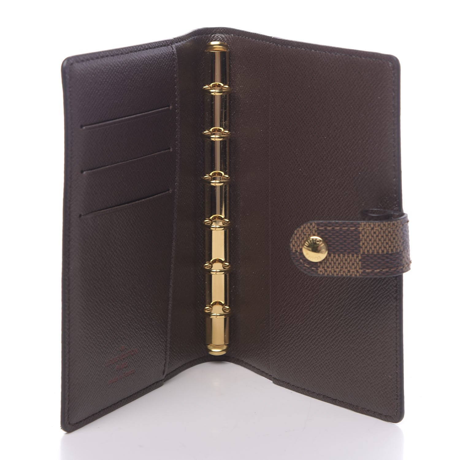 Louis Vuitton Damier Ebene Small Ring Agenda Cover 5 of 6