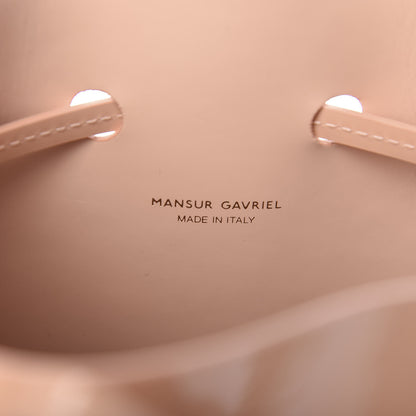 Mansur Gavriel Patent Calfskin Mini Bucket Bag Rosa 6 of 9