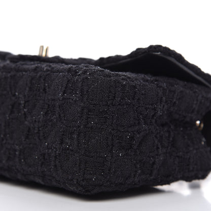 Chanel Tweed Quilted Mini Rectangular Flap Black 7 of 11