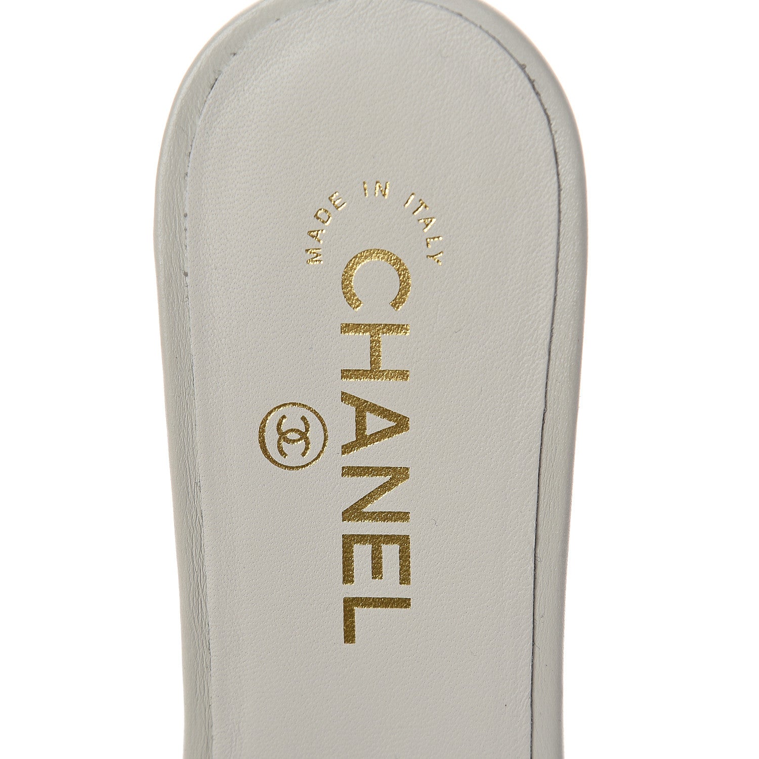 Chanel Lambskin Beaded CC Mules 40.5 Grey 5 of 7