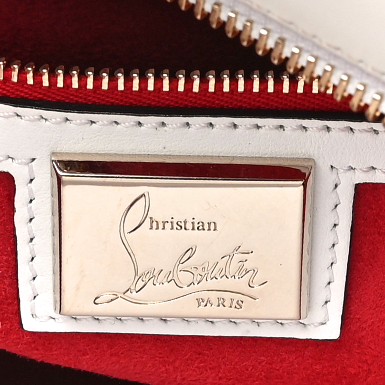 Christian Louboutin Calfskin Small Eloise Tote White 6 of 15