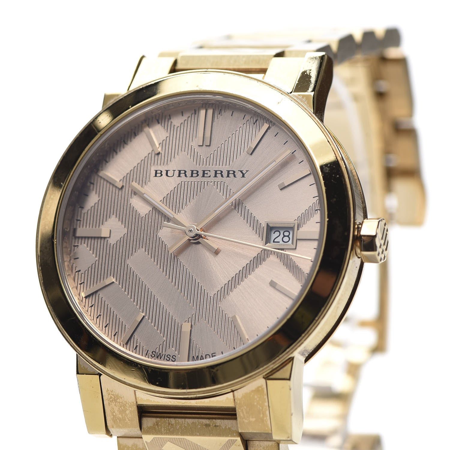 Burberry Stainless Steel 38mm The City Quartz Watch Champagne BU9038 7 of 10