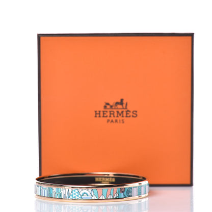 Hermes Enamel Printed Narrow Bracelet 65 6 of 6