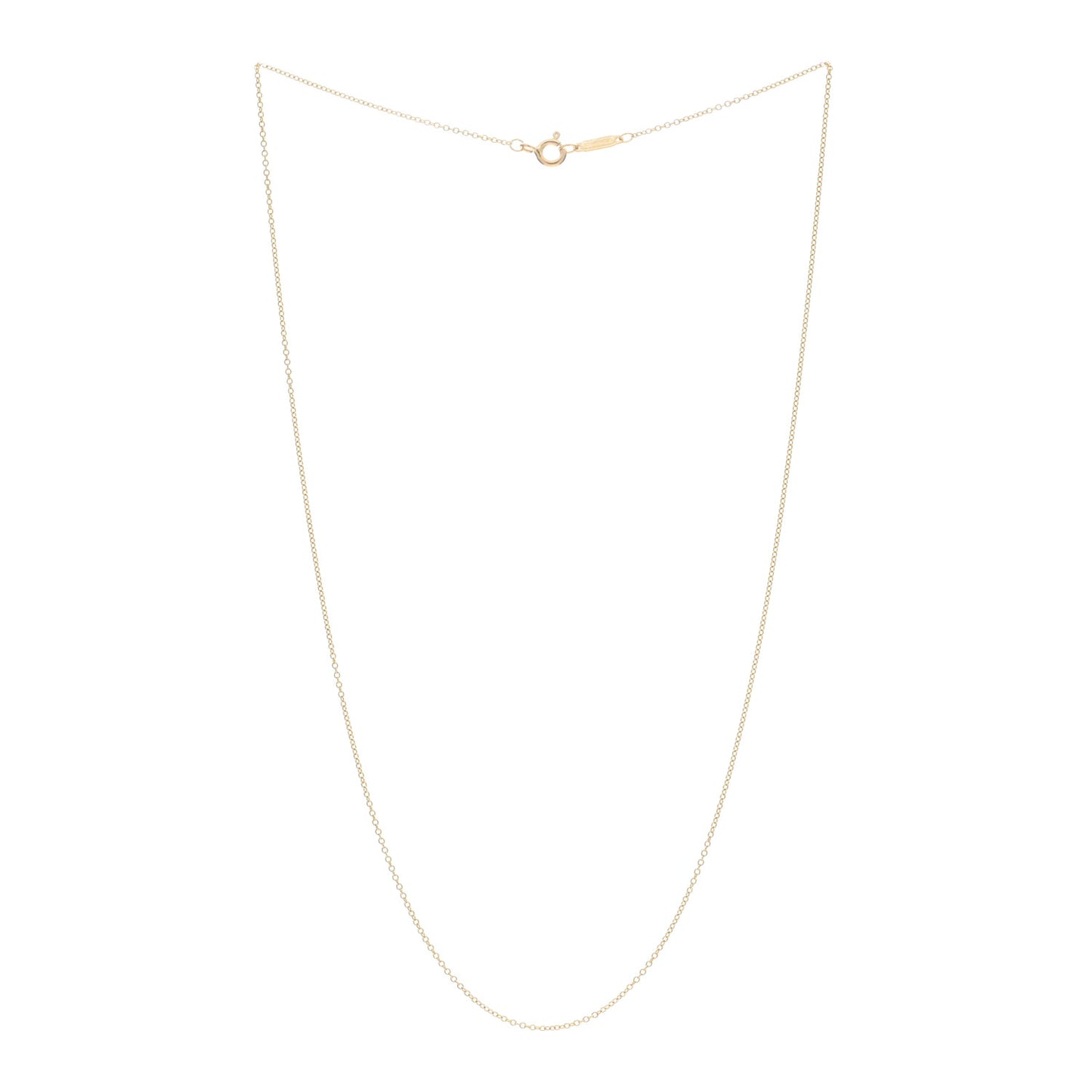 18K Yellow Gold Chain Necklace 18"