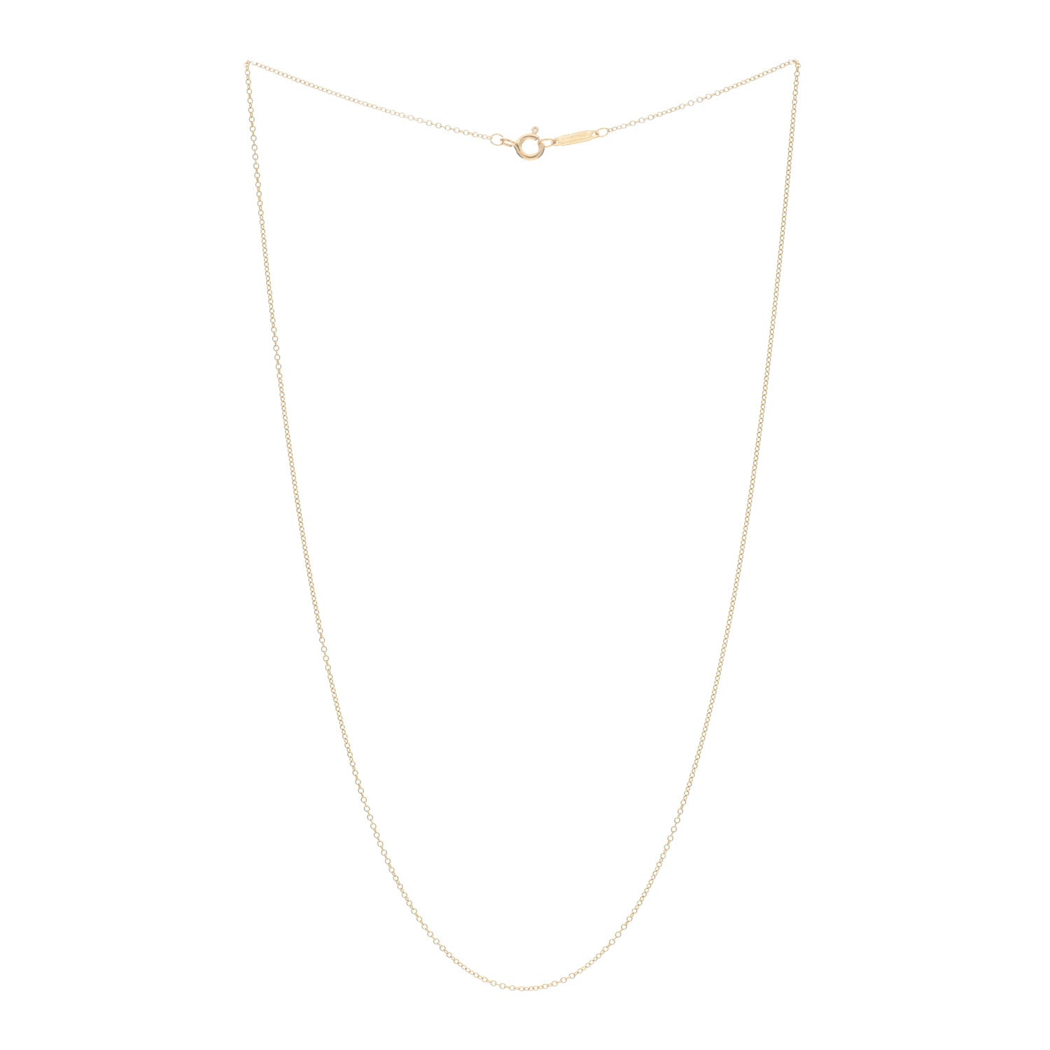 Tiffany 18K Yellow Gold Chain Necklace 18" 2 of 4