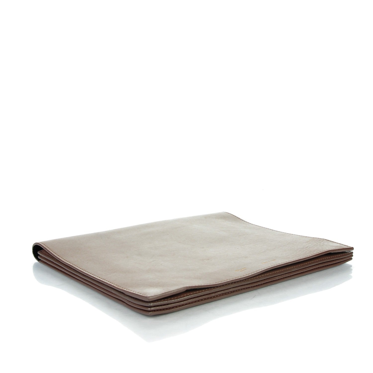 Celine Smooth Lambskin iPad Folio Clutch Taupe 4 of 7