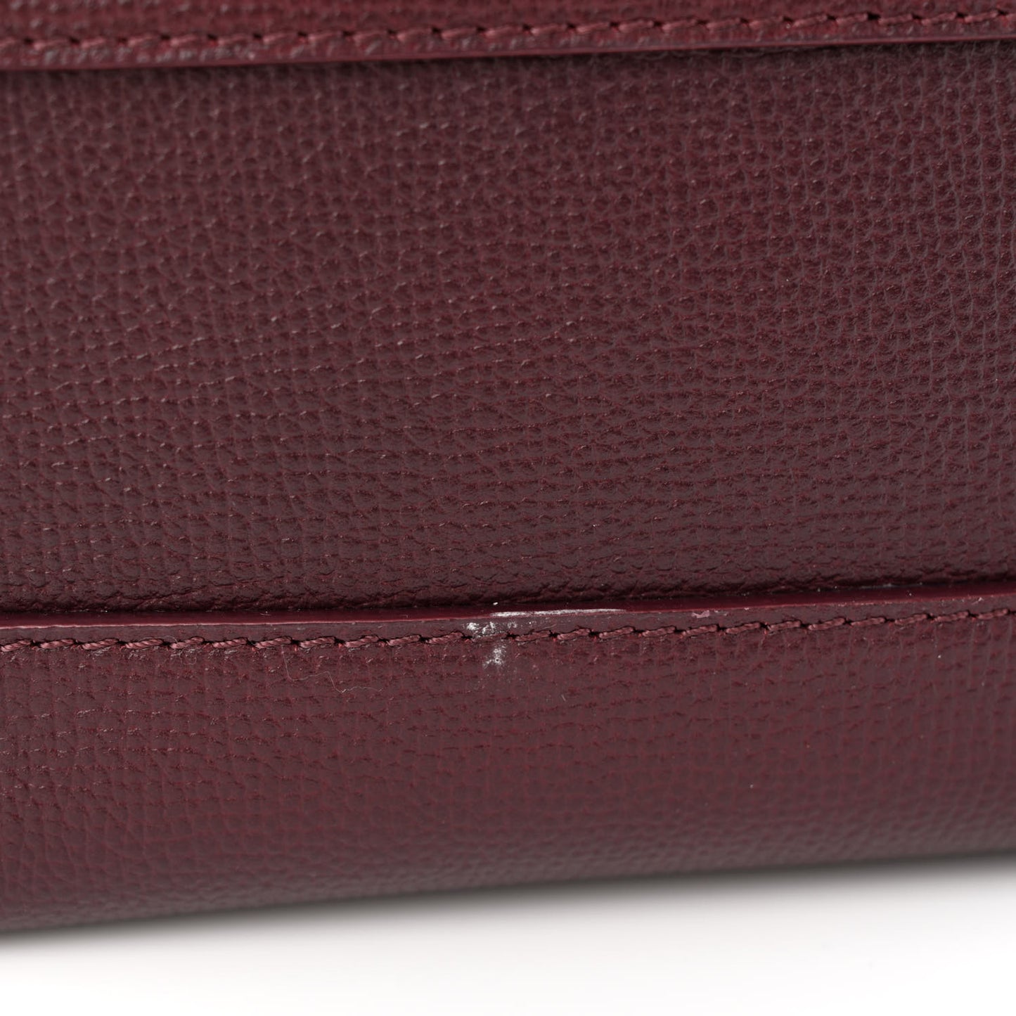 Grainy Calfskin House Check Small Banner Tote Mahogany Red
