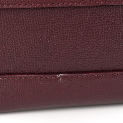 Burberry Grainy Calfskin House Check Small Banner Tote Mahogany Red 12 of 12