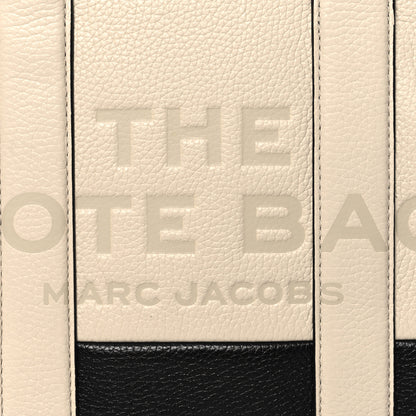 Marc Jacobs Grained Calfskin Colorblock Mini The Tote Bag Ivory Multi 7 of 9