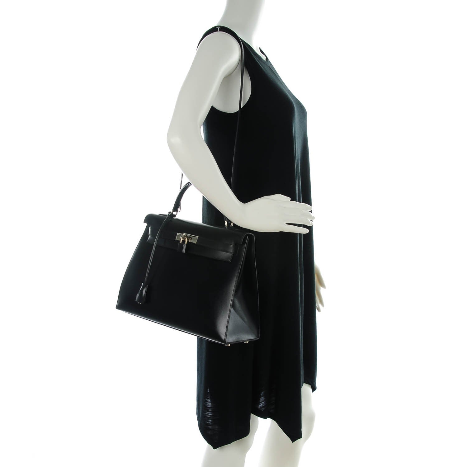 Hermes Box Kelly Sellier 32 Black 2 of 25