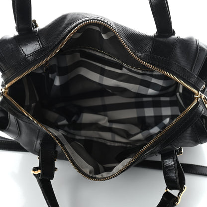 Burberry Calfskin Perforated Ellers Satchel Black 5 of 12