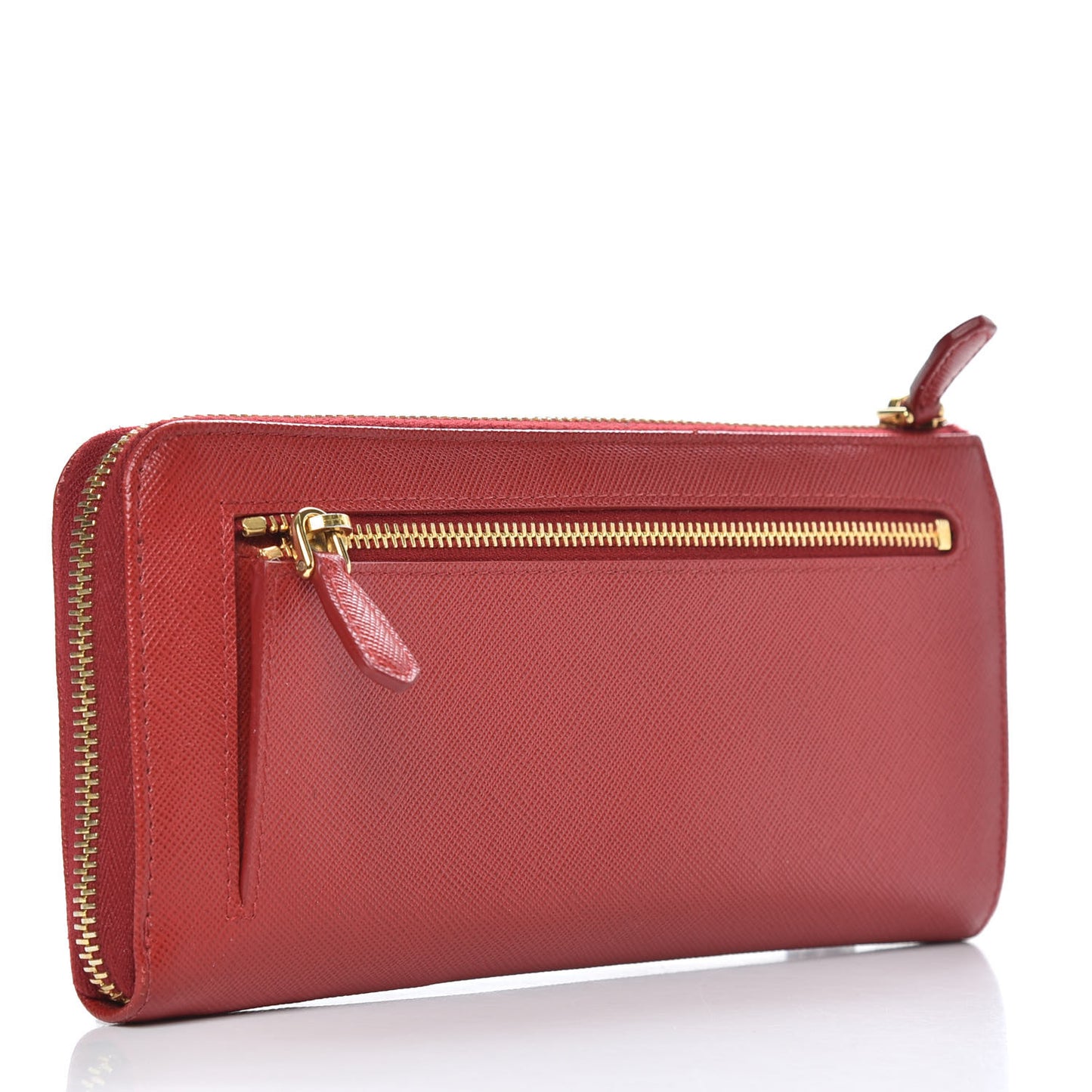 Saffiano Zip Around Wallet Fuoco