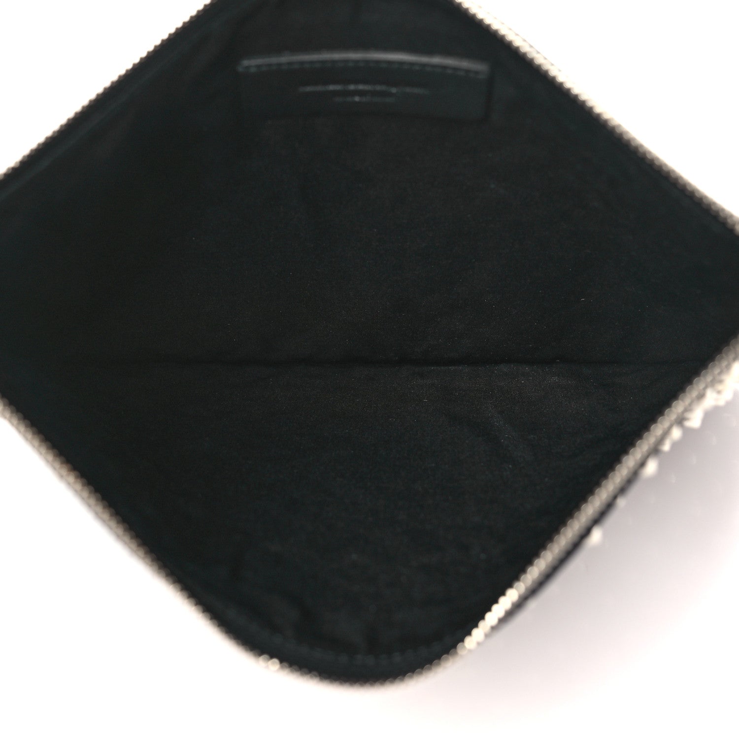 Alexander McQueen Calfskin Studded Skull Zip Pouch Black 5 of 9