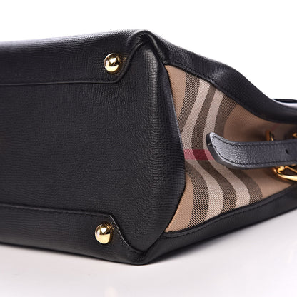 Burberry Derby Calfskin House Check Medium Camberley Black 10 of 11
