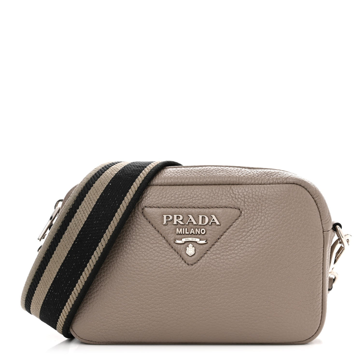 Prada Vitello Daino Soft Small Camera Crossbody Argilla 1 of 9