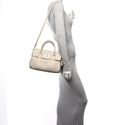 Mulberry Heavy Grain Small Bayswater Satchel Chalk 2 of 9