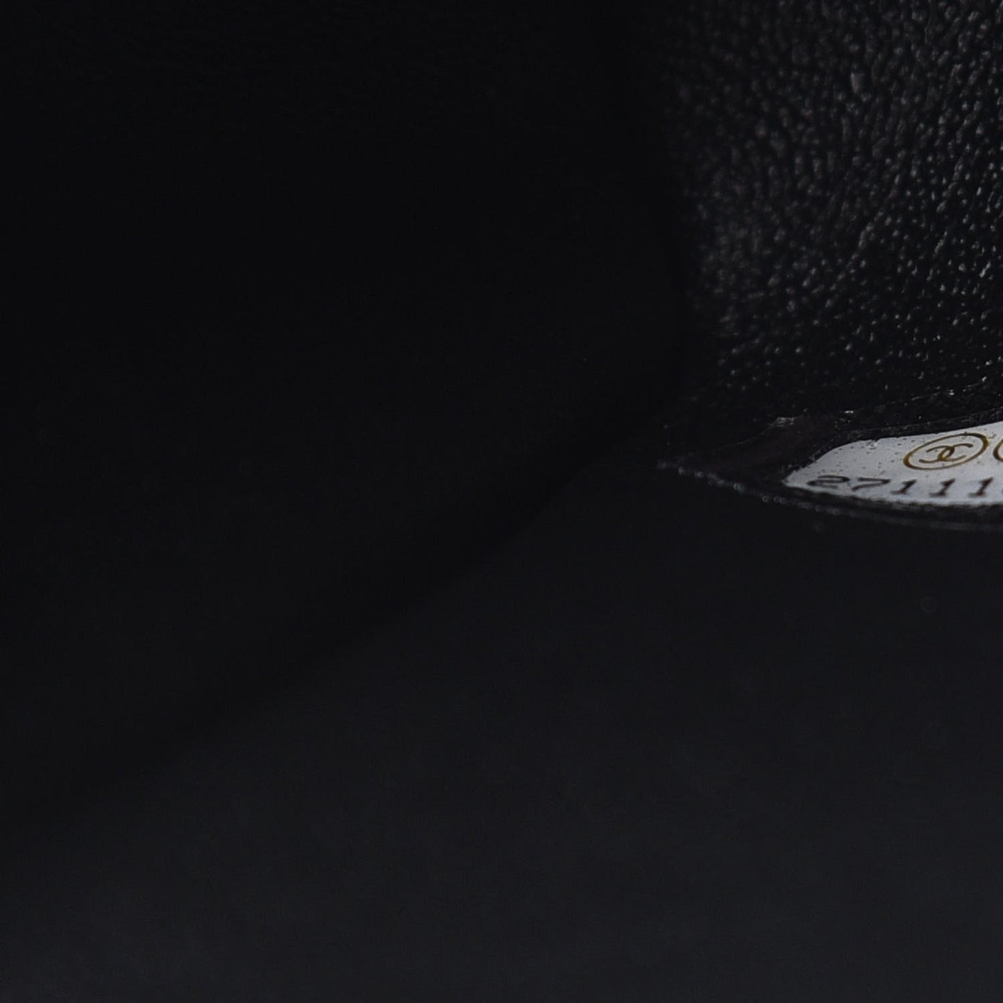 Calfskin Chevron Stitched Coco Waist Bag Black