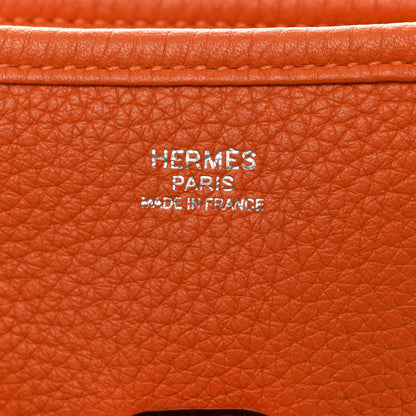 Hermes Taurillon Clemence Evelyne III GM Orange 6 of 10