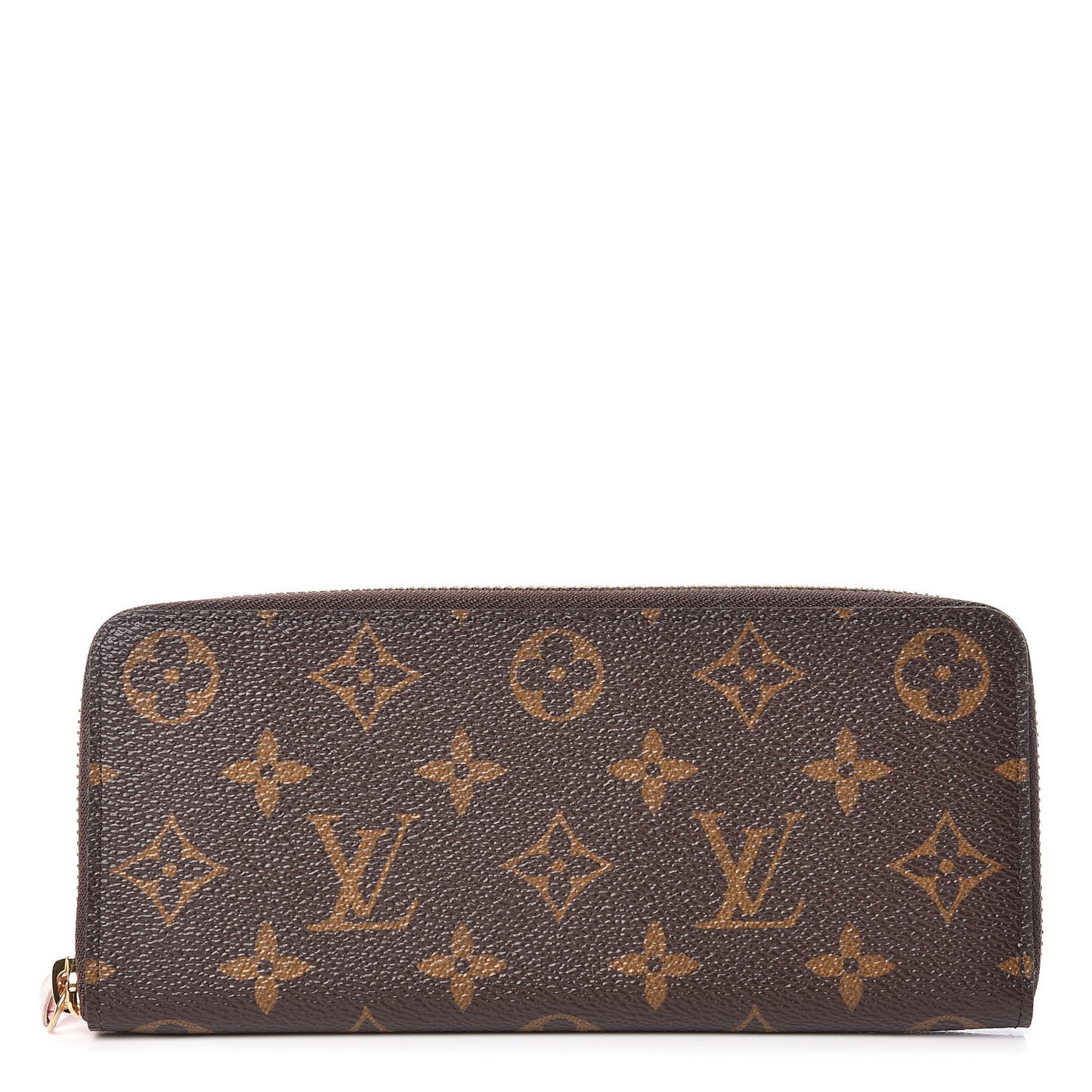 Monogram Clemence Wallet Rose Ballerine