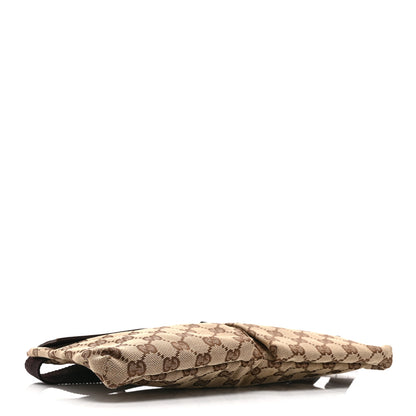 Gucci GG Monogram Double Pocket Belt Bag Dark Brown 4 of 9