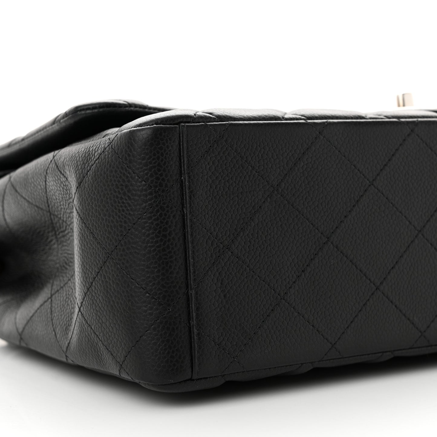 Caviar Quilted Maxi Double Flap Black