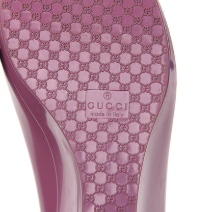 Gucci Rubber Jelly Marola Wedge 39 Fresia Rose 7 of 9