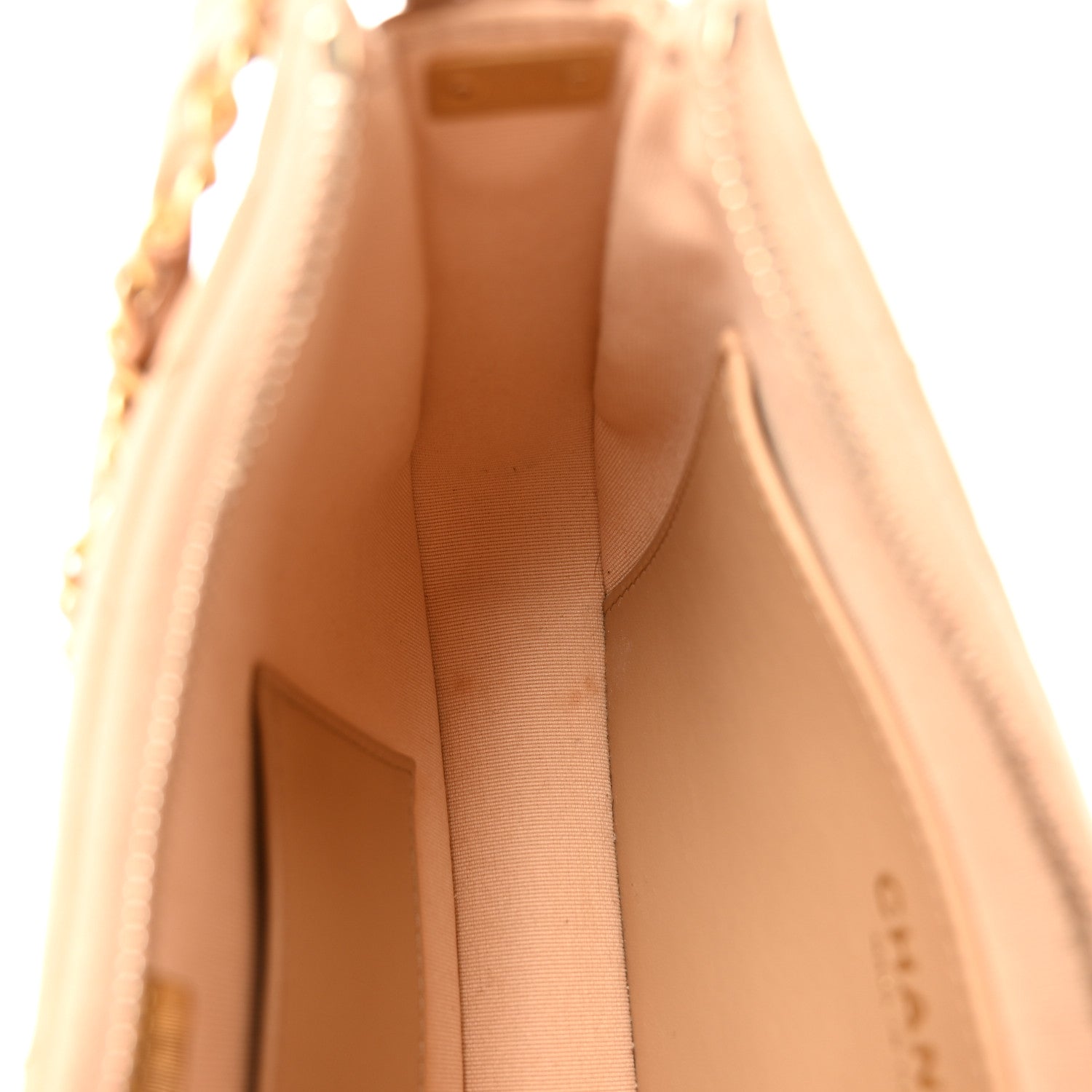 Chanel Crumpled Calfskin Quilted Braided CC Hobo Beige 11 of 11
