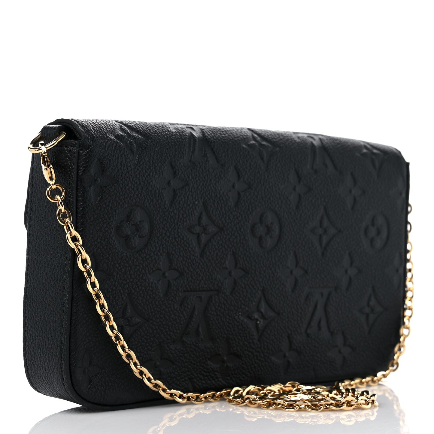 Empreinte Pochette Felicie Chain Wallet Black