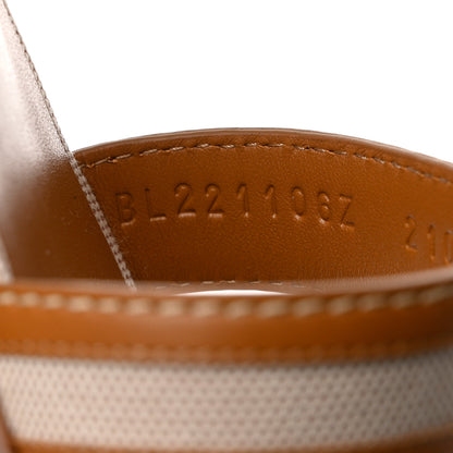 Hermes Calfskin Canvas Oran Sandals 36 Noisette Beige Dore 7 of 9