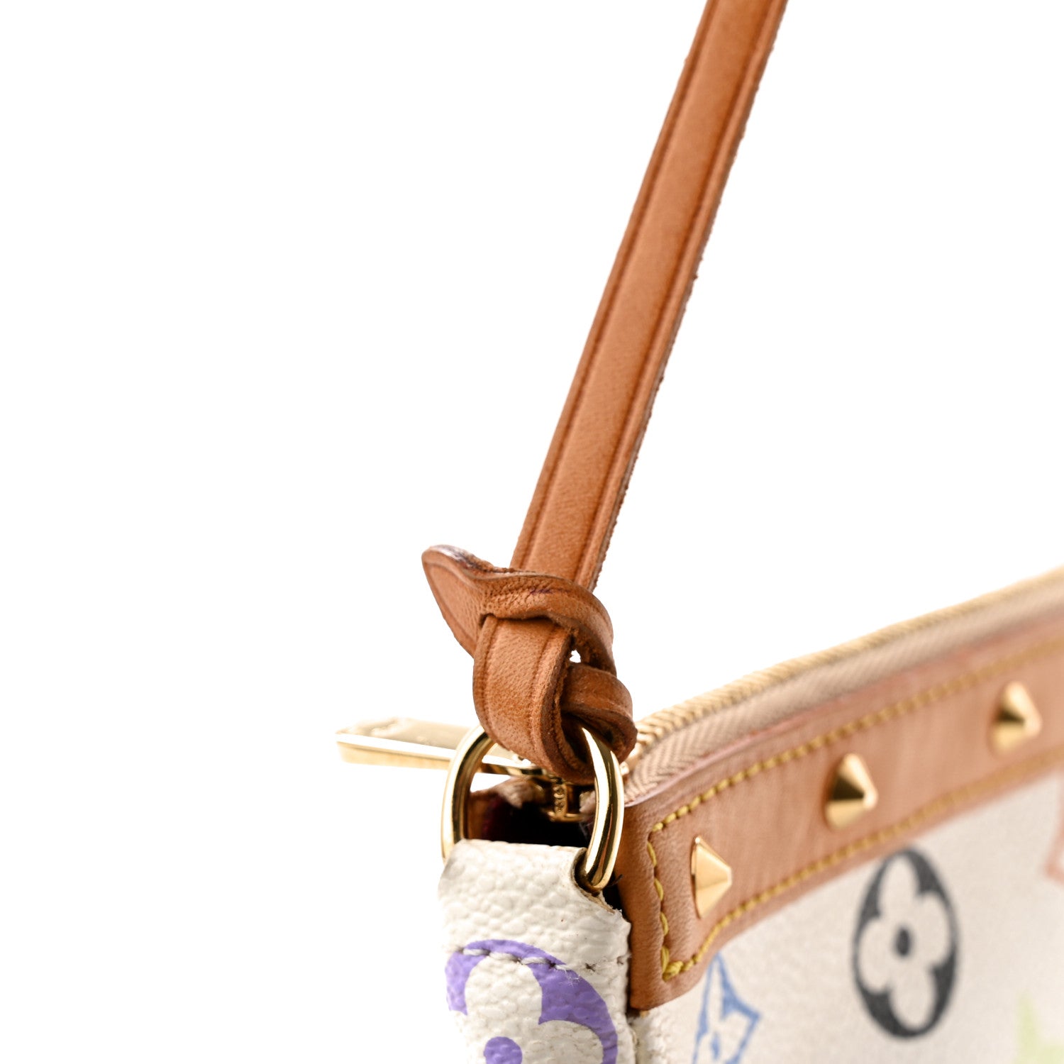 Louis Vuitton Monogram Multicolor Pochette Accessories White