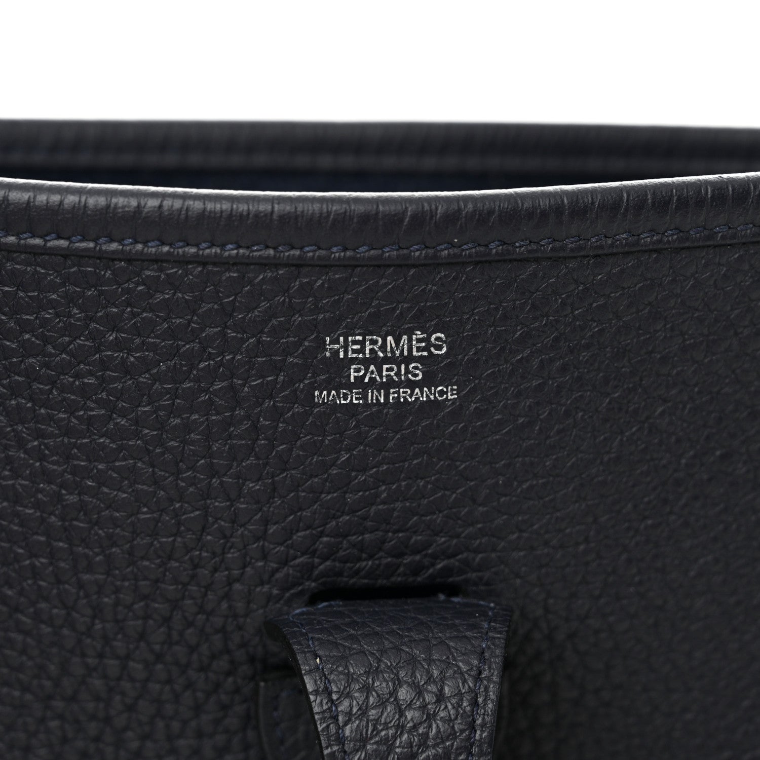 Hermes Taurillon Clemence Evelyne III PM Bleu Nuit 6 of 11