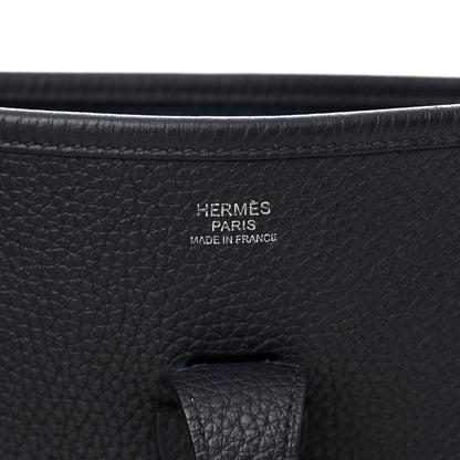 Hermes Taurillon Clemence Evelyne III PM Bleu Nuit 6 of 11