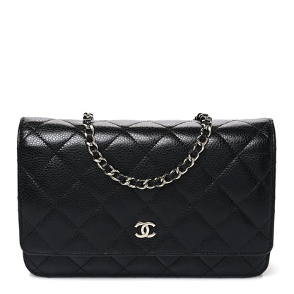 Chanel Caviar Quilted Wallet On Chain WOC Black 1 of 12
