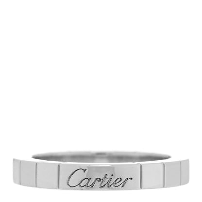 Cartier 18K White Gold Lanieres Ring 50 5.25 1 of 4
