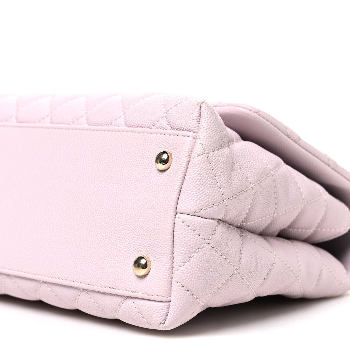 Caviar Quilted Small Coco Handle Flap Lilas Lilac