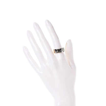 Bulgari Stainless Steel 18K Yellow Gold Parentesi Ring 53 6.25 2 of 4