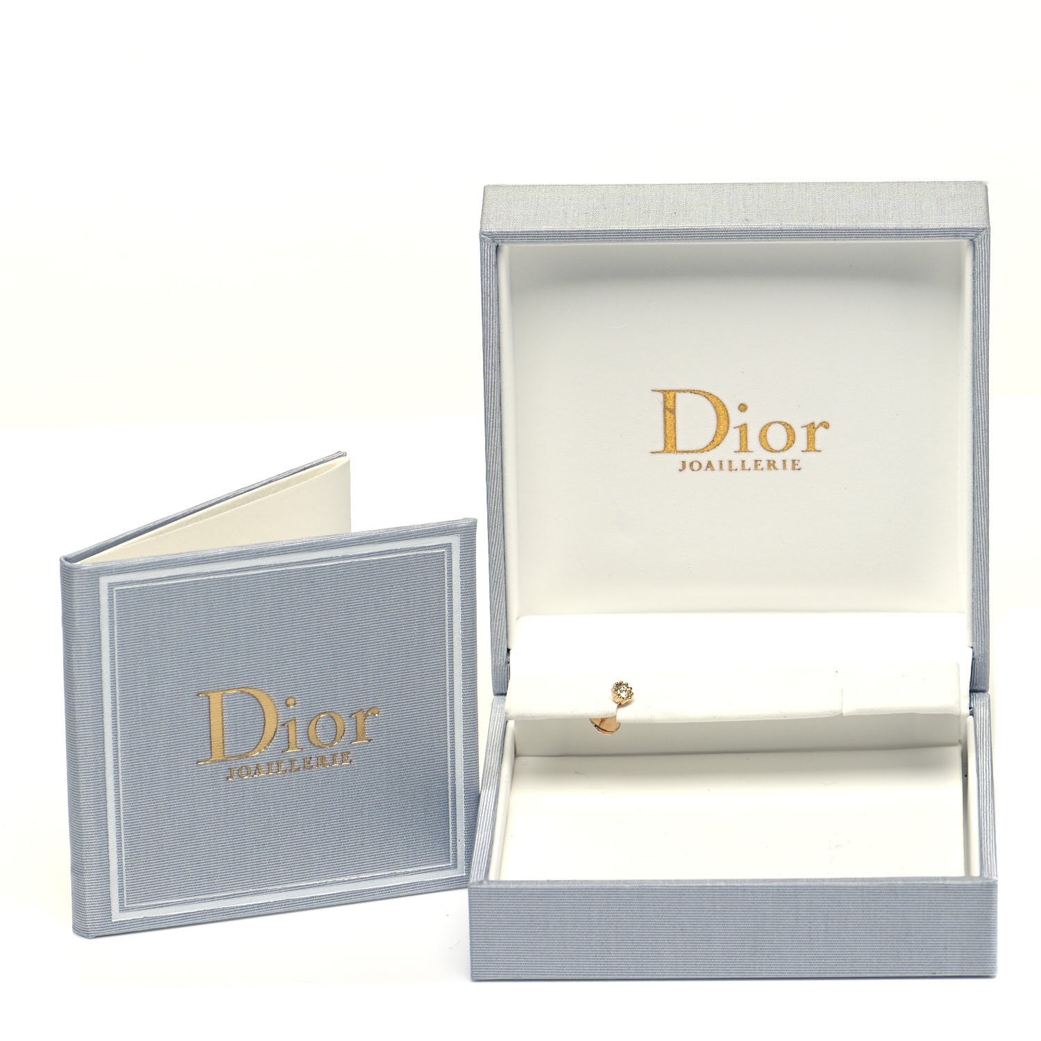 Christian Dior 18K Yellow Gold Diamond Mimirose Single Stud Earring 9 of 9