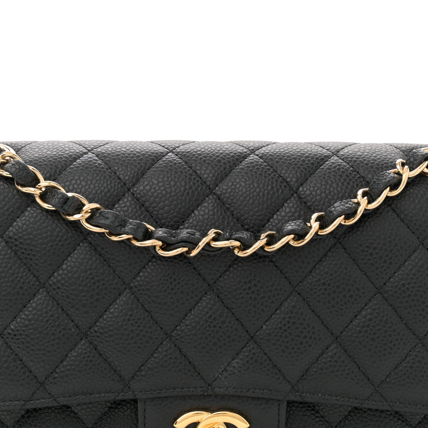 Chanel Caviar Quilted Medium Double Flap Black 8 of 11