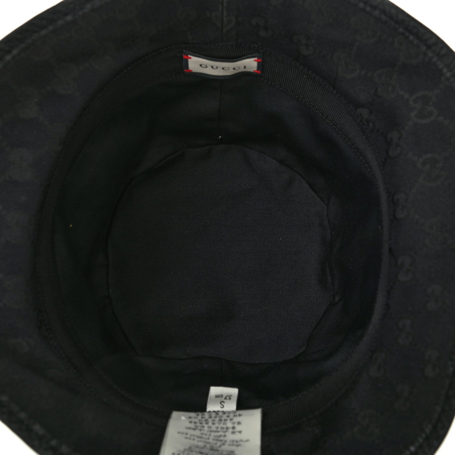 Gucci Monogram GG Canvas Fedora S Black 9 of 9